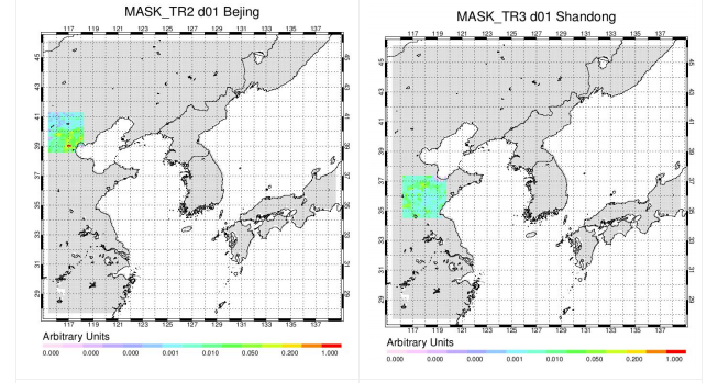 WRF Tracer Map